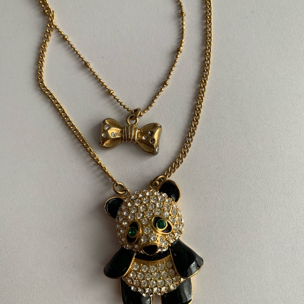 Betsey Johnson Panda Necklace